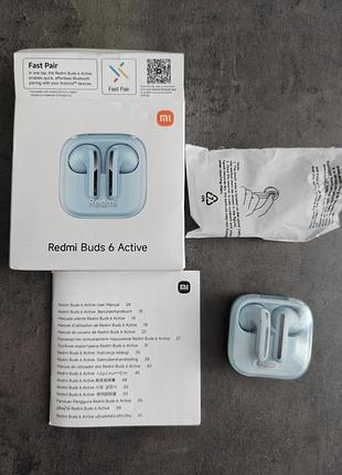 Новые bluetooth наушники xiaomi redmi buds 6 active blue 3