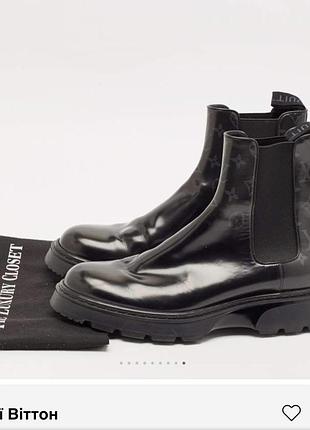 Шкіряні черевики,чоботи louis vuitton bold chelsea boots.43 роригінал 🔥лімітована колекція