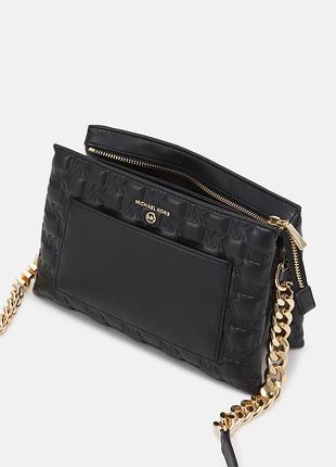 Сумка для жінок michael kors чорна стьобана