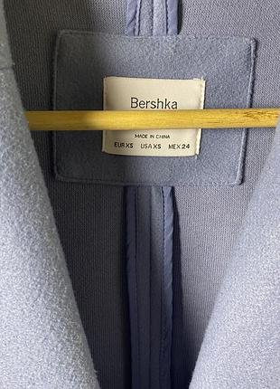 Пальто жіноче блакитне 3