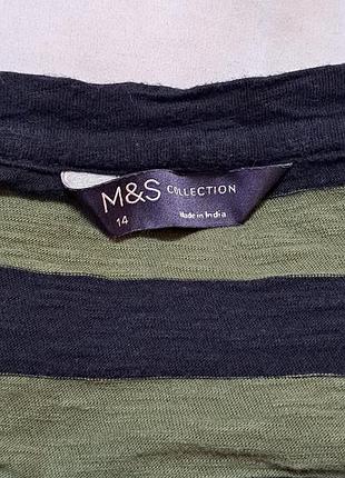 Полосатый лонгслив marks &amp; spencer (m&amp;s collection), размер 14 (l) 2