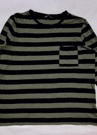 Полосатый лонгслив marks &amp; spencer (m&amp;s collection), размер 14 (l) 5