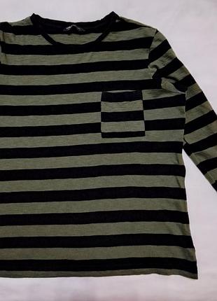 Полосатый лонгслив marks &amp; spencer (m&amp;s collection), размер 14 (l) 9