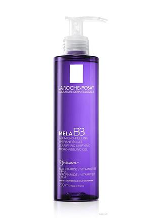 Гель для умывания мела б3 ля ор позай la roche-posay mela b3 clarifying unifying micro-peeling gel