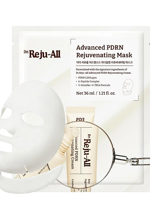 Омолаживающая тканевая маска для лица dr. reju-all advanced pdrn rejuvenating mask (36 ml)