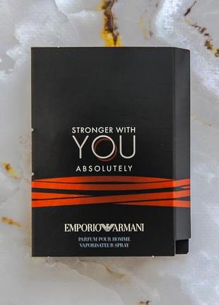 Armani emporio stronger with you absolutely парфюм для мужчин пробник