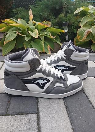 Мужские высокие кроссовки-хайтопы kangaroos k-slam point mid 47 размера