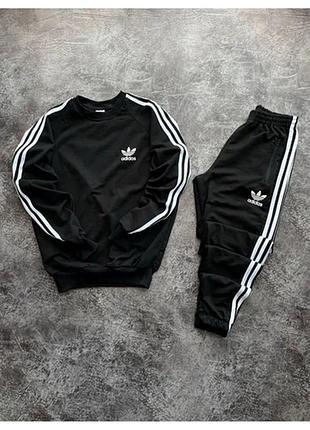Костюм adidas світшот штани ,двонитка ,логотип накатка