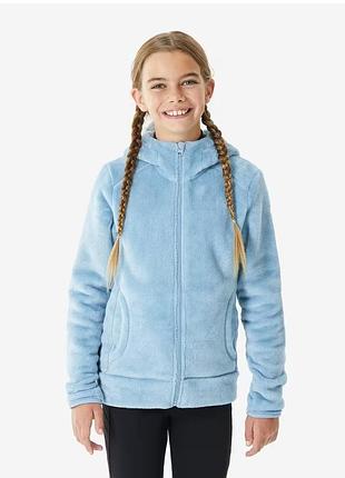 Кофта для дівчаток флісова блакитна decathlon