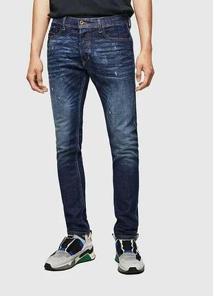 Джинси diesel tepphar w33 l32 blue slim fit jeans