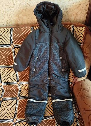 Зимовий комбінезон sinsaj для дітей, чорний, 110 см
