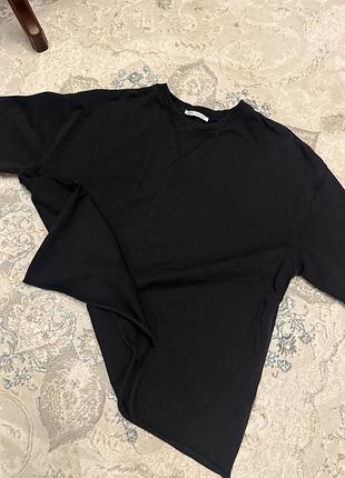 Футболка жіноча zara оверсайз чорна