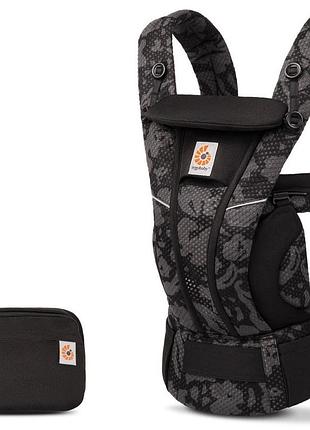 Рюкзак-переноска / ерго-рюкзак ergobaby omni breeze baby carrier від народження onyx blooms /чорний