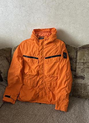 Мужская куртка/ветровка marshall artist garment dyed field jacket orange m
