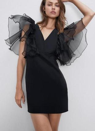 Платье праздничное черная zara