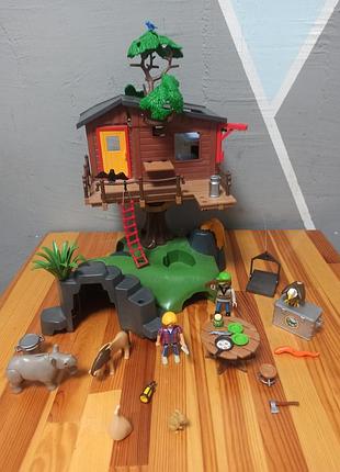 Игровой набор playmobil дикая природа: дом на дереве