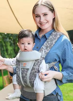 Рюкзак-переноска ergobaby omni breeze baby carrier pearl grey від народження