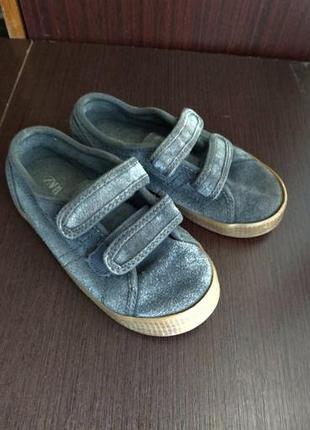 Мокасини для дітей zara сірі, р. 26