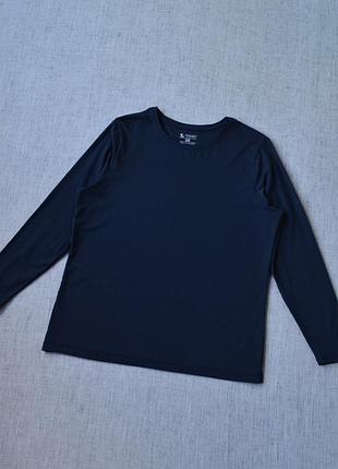 Жіночий базовий чорний лонгслів tu clothing, розмір 20 (бавовна + модал)