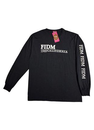 Черный лонгслив fidm california