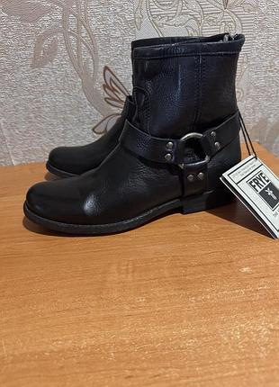 Шкіряні черевики frye, чорні, байкерський стиль 🖤
