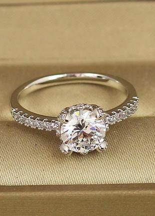 Кольцо xuping jewelry королева сердца серебристое