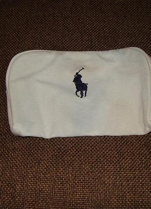 Винтажная косметичка polo ralph lauren хлопок органайзер кошелек
