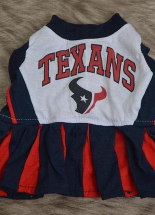 Сукня для собаки черлідерки команди houston texans nfl (s)