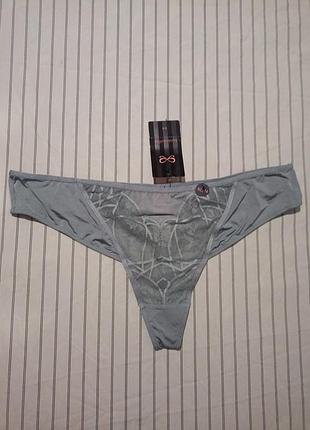 Трусики жіночі hunkemöller стрінги сірі