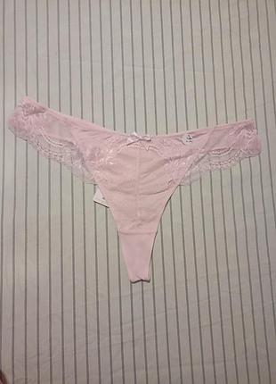 Трусики жіночі hunkemöller стрінги рожеві