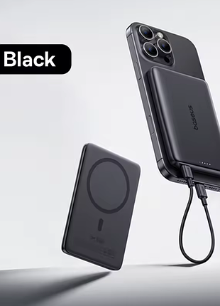 Baseus picogo power bank ultra slim 27w 5000mah компактный магнитный павербанк для смартфонов iphone и samsung