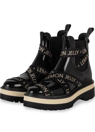 Гумові чоботи жіночі lemon jelly чорні, розмір 40