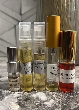 Tom ford tobacco vanille tuscan leather etat libre d'orange eldo tilda swinton like this, balenciaga avenue, francesca bianchi tyger tyger