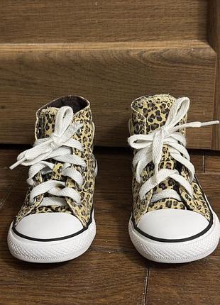Кеди дитячі converse леопардові 2