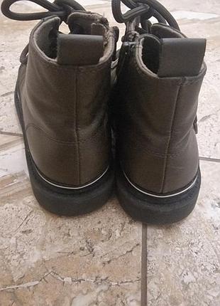 Черевики для підлітків zara хакі 21 см 3
