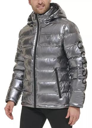 Мужская межсезонная куртка guess р. xxl, серая