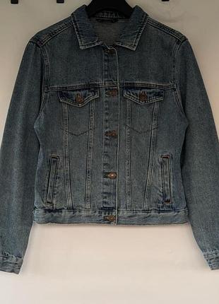 Джинсова куртка lc waikiki (lcw jeans) синя базова, розмір xl