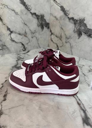Жіночі кросівки nike dunk low bordo❤️