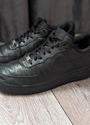 Кросівки чоловічі nike air force 1 чорні, розмір 43