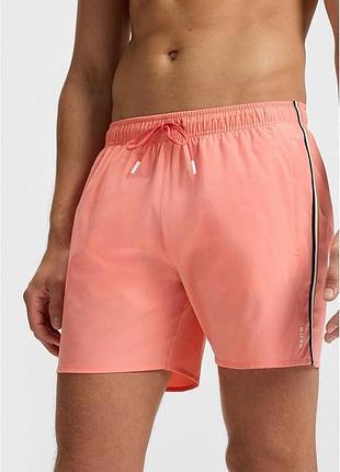 Мужские пляжные шорты hugo xxl, розовые