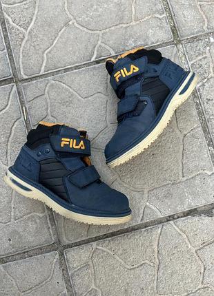 Кожаные ботинки осенние черевики fila 29p
