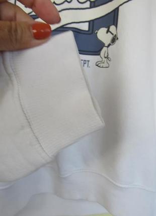 Білий реглан толстовка худі peanuts 6