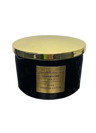 Ароматическая свеча pepco home premium edition champagne gold 13,5 х8 см 79665