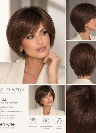 Потрясающий парик ellen wille miami коллекция raquel welch цвет chocolate rooted новый с этикеткой,