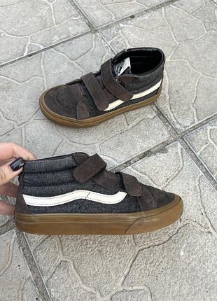 Замшевые кеды кеди оригинал vans 32-33p