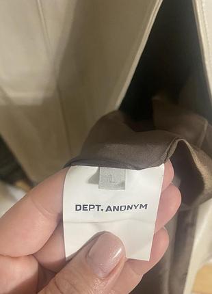 Плащ шкіряний dept. anonym 3