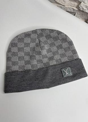 Стильна чоловіча шапка біні louis vuitton paris