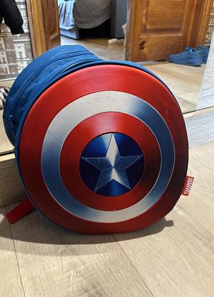 Рюкзак для хлопчиків marvel капітан америка синій