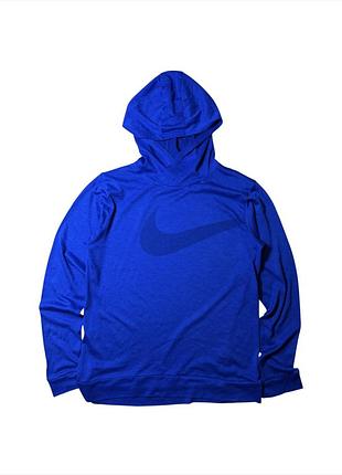 Синя спортивна худі nike (оригінал) з великим логотипом swoosh