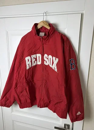 Джерси клубная архивная куртка  adidas archive red sox , размеры xl-xxl